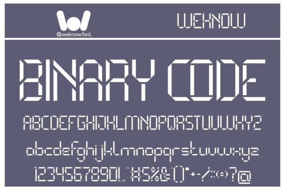 Binary Code: A Sci-Fi Led Display Font for Modern Design