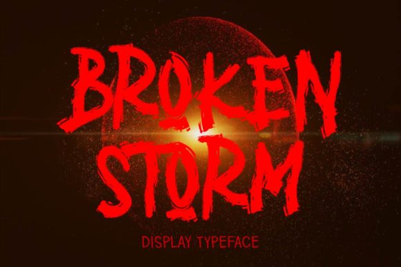 Broken Storm: The Quirky Display Font with Serious Versatility