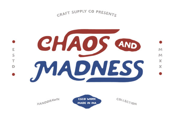 Chaos and Madness: The Display Font for Unforgettable Branding