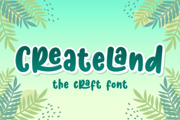 Createland: The Bold Display Font with Casual Charm