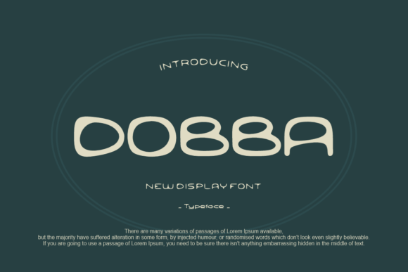 Dobba: The Playful Display Font for Modern Creatives