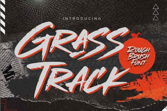 Grasstrack: The Textured Brush Font for Authentic Branding