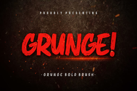 Grunge! The Bold Display Font with a Handcrafted Edge