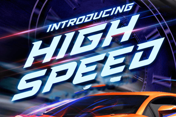 High Speed: The Display Font That Captures Pure Adrenaline