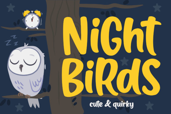 Night Birds: A Friendly Font for Every Creative Project