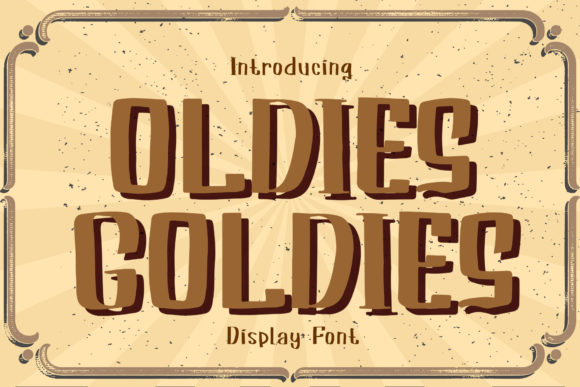 Oldies Goldies: A Whimsical Font for Authentic Design