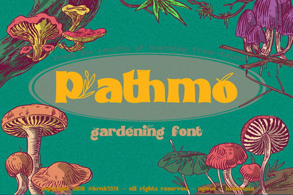 Pathmo: A Bold Display Font with a Botanical Twist