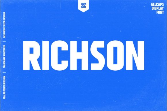 Richson: A Display Font with Character for Modern Brands