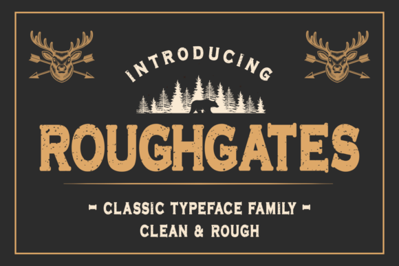 Roughgates: A Bold Typeface for Unforgettable Designs
