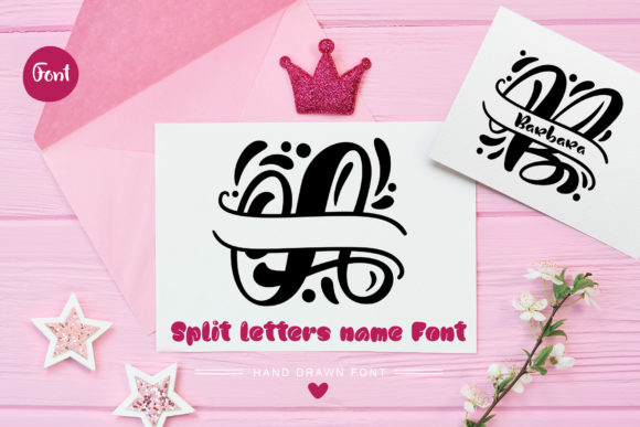 Split Letter Name: Crafting Visual Stories with Flourished Type